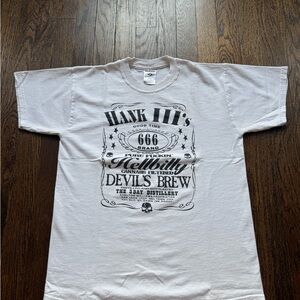 VINTAGE Hank III Hellbilly 666 Devil’s Brew Med. T-SHIRT ‘00s COUNTRY ROCK PUNK
